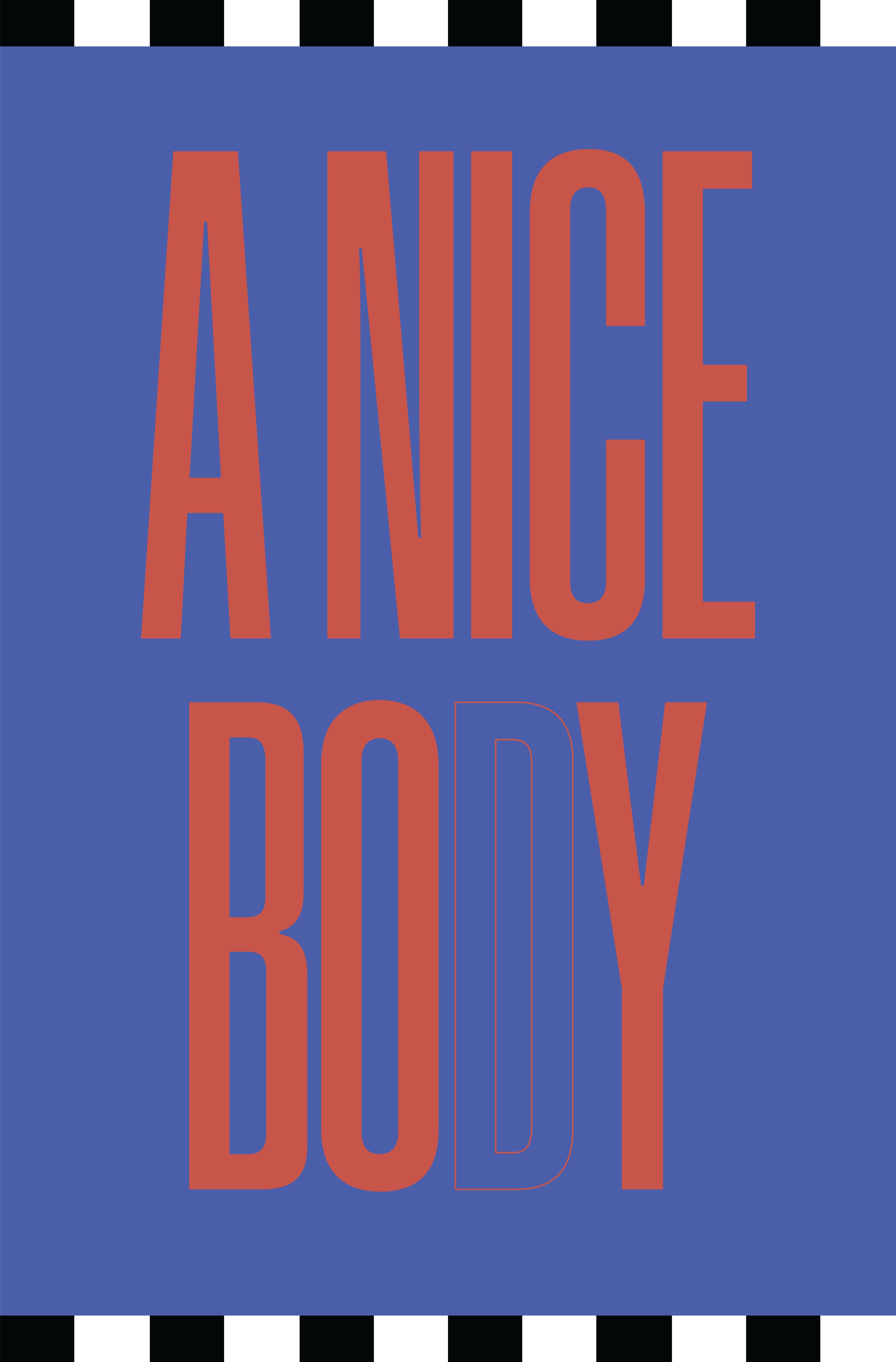 A NICE BODY BLUE BEACH TOWEL