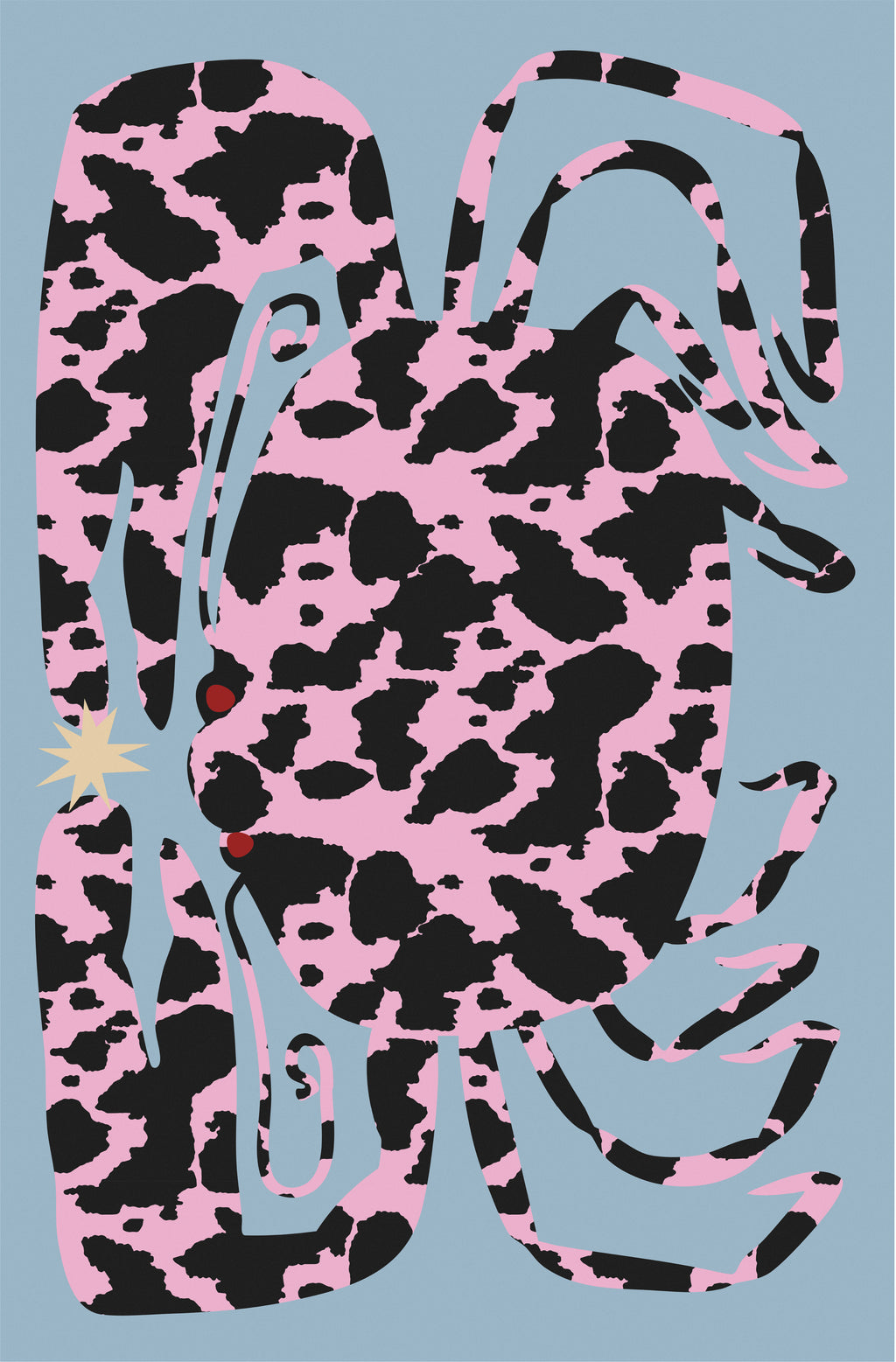 PINK CRAB BEACH TOWEL