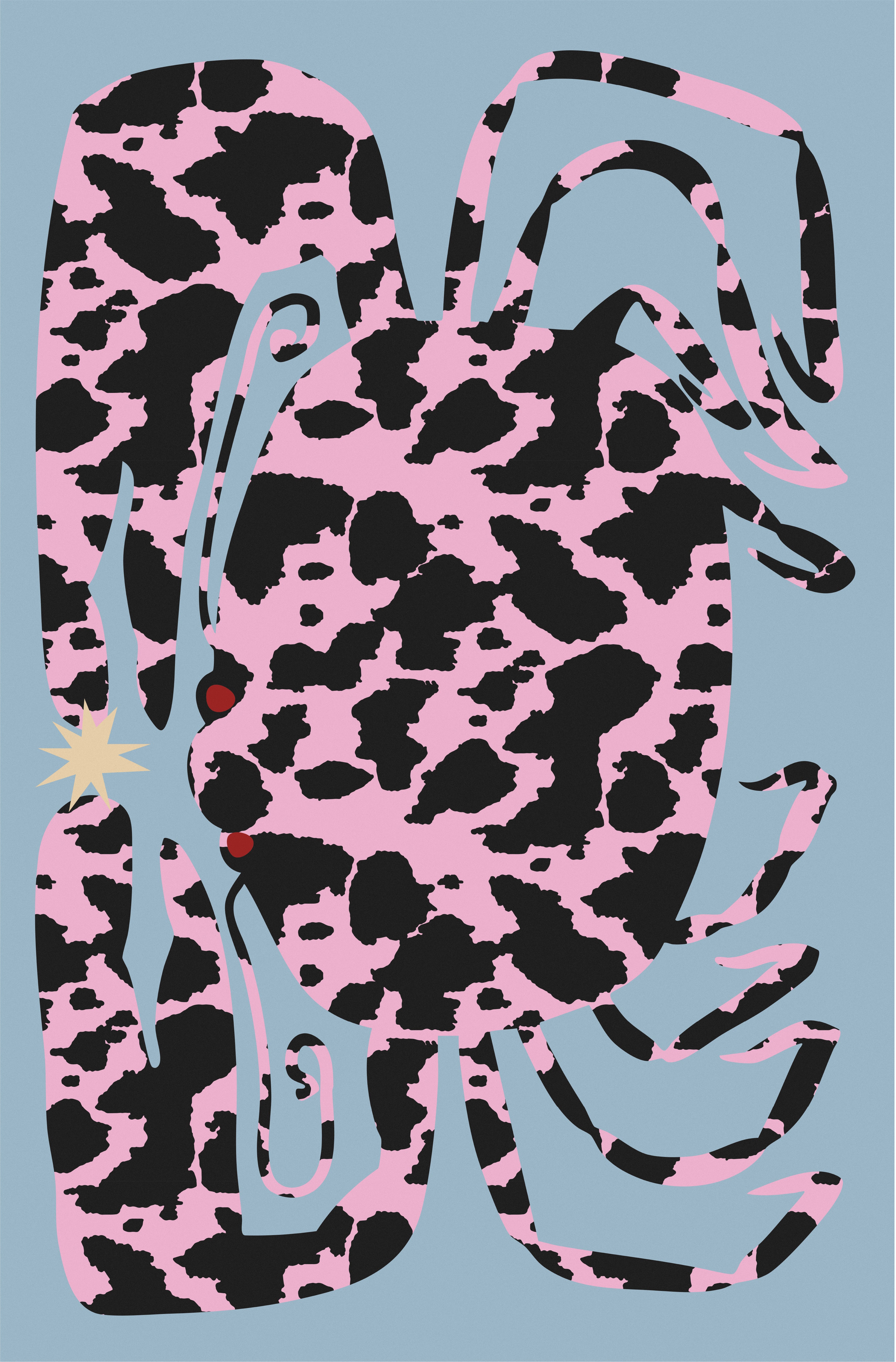 PINK CRAB BEACH TOWEL