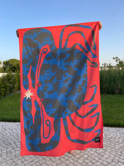 CRAB BEACH TOWEL