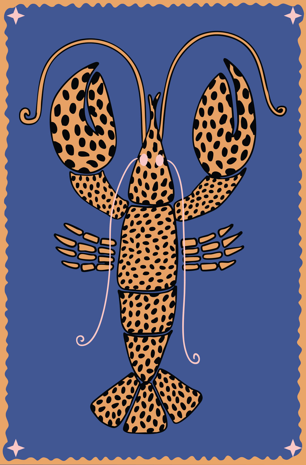 BLUE LOBSTER BEACH TOWEL