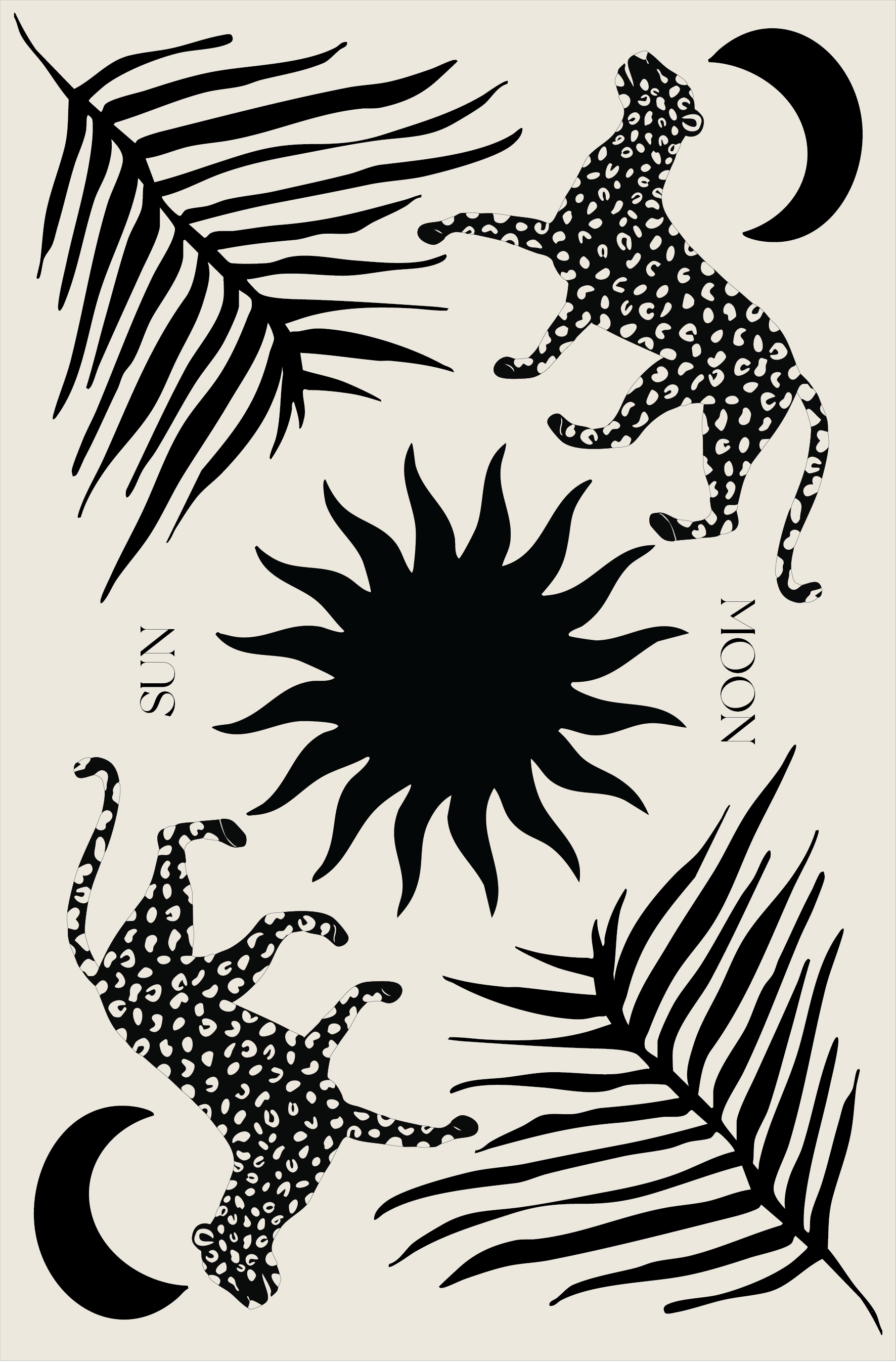LEOPARD BEACH TOWEL